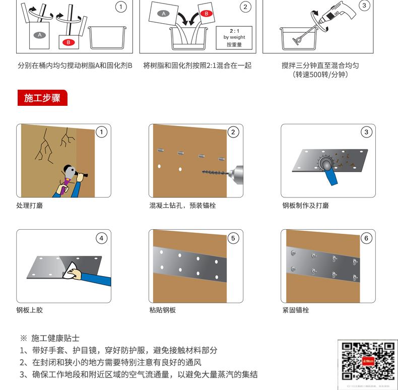 包钢华南热作学院粘钢加固施工过程